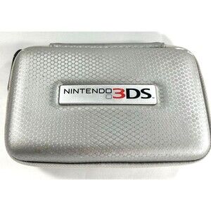Nintendo 3DS Silver Travel Carrying Storage Case